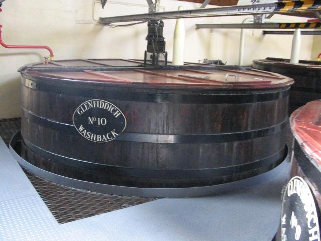 washback aus Holz bei Glenfiddich