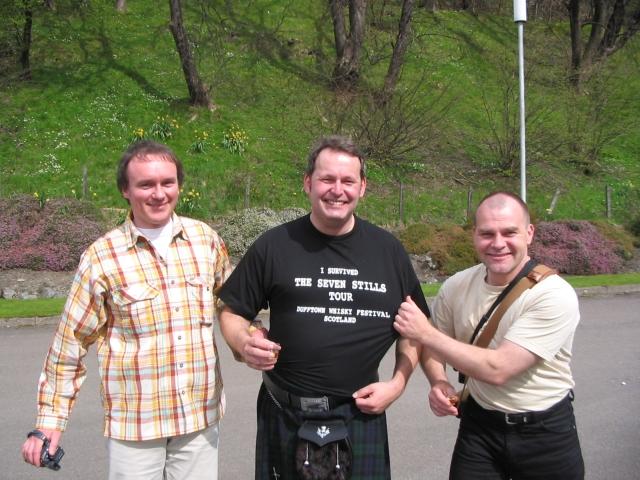 Teilnehmer der 7 Stills Tour in Dufftown