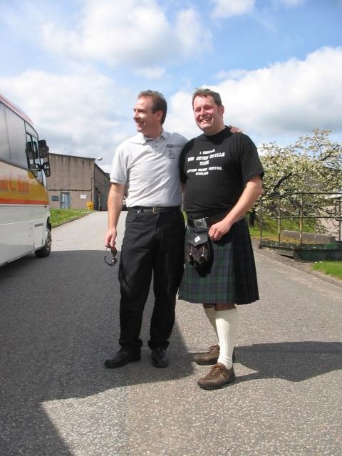 Ian und Jörg in Dufftown