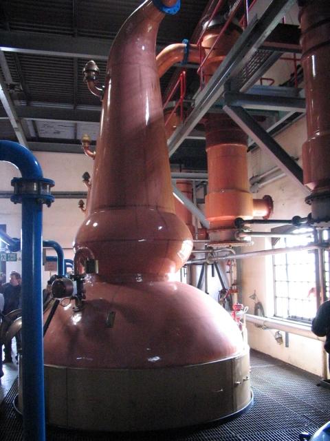 Brennblase der Braeval Distillery