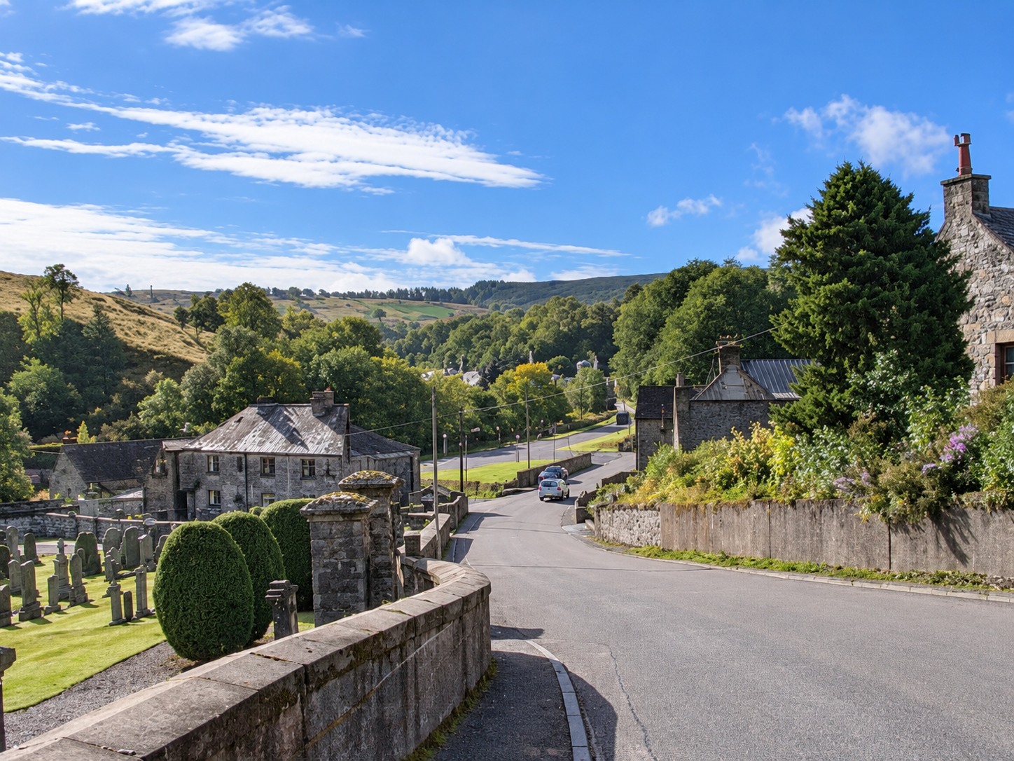 Blick auf die Destille Dufftown