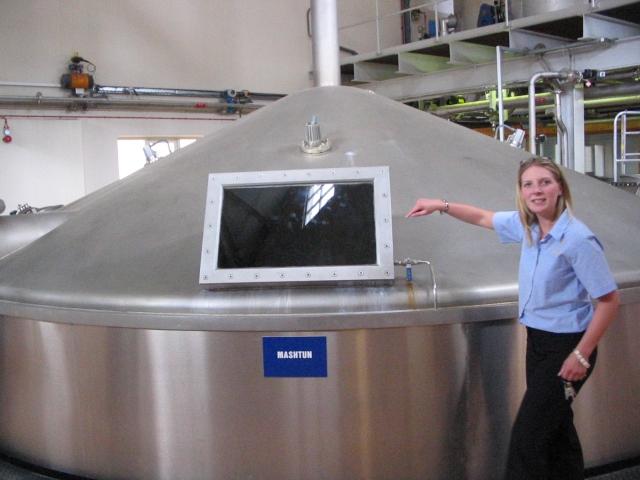 Siw an der Mashtun der Mortlach Distillery